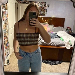 Snakeskin crop top